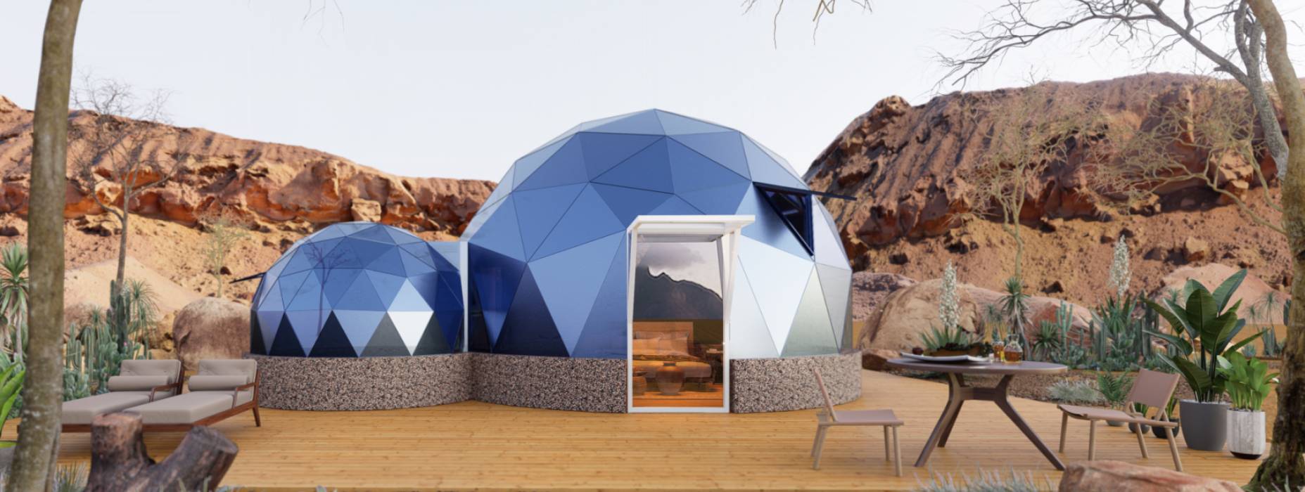 宝清县球形智能光伏玻璃星空房